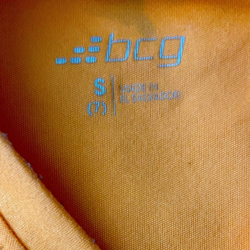 BCG Gold tee or golden brown small size 7 stretch tee - Picture 4 of 6